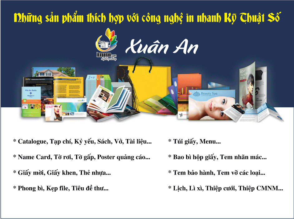 Các sản phẩm in nhanh kỹ thuật số